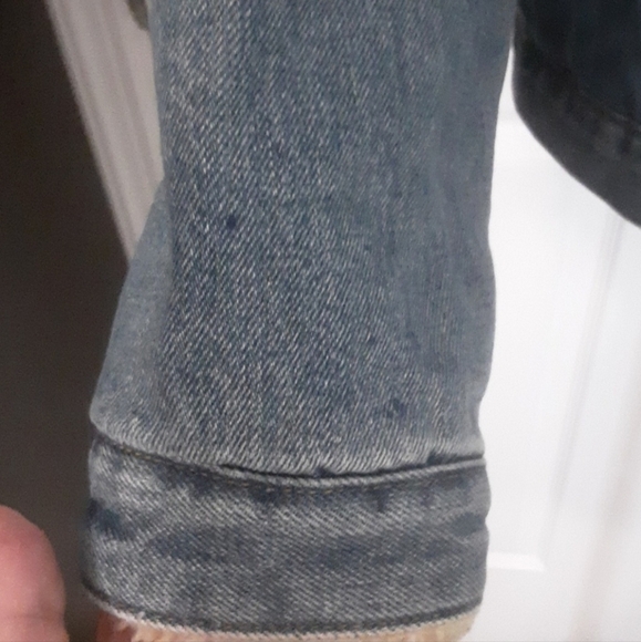 Vintage Levi's Sherpa Trucker Style Denim Jacket Comfy Warm Classic Size L JR - Picture 7 of 15